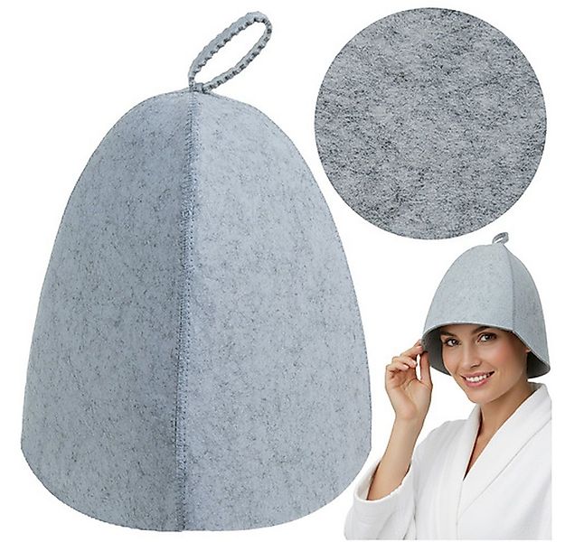 ISO TRADE Saunatuch Saunahut Filz-Kopfbedeckung, Naturfilz (Spar-Set, 1-St) günstig online kaufen