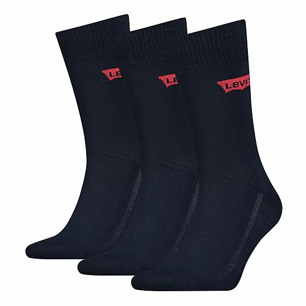 Levi´s ® Batwing Logo Regular Socken 3 Paare EU 39-42 Navy günstig online kaufen