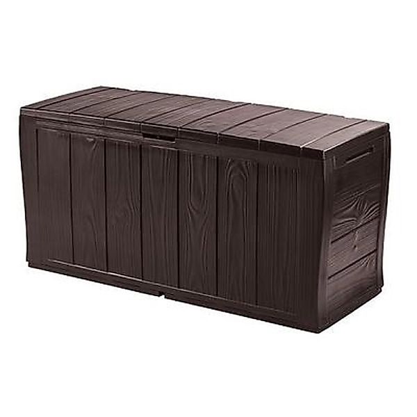 PROREGAL 300L Gartenbox LxBxH 117 x 45 x 57 cm 300 Liter mit Deckel Braun M günstig online kaufen