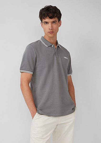 s.Oliver Kurzarmshirt Piqué-Poloshirt mit Kontrastdetails und günstig online kaufen