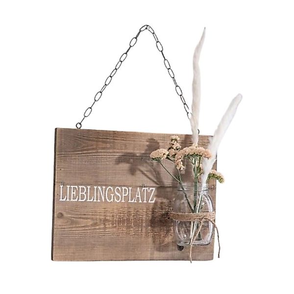 Home-trends24.de Wanddekoobjekt Schild Wandbild Wandhänger Holz günstig online kaufen
