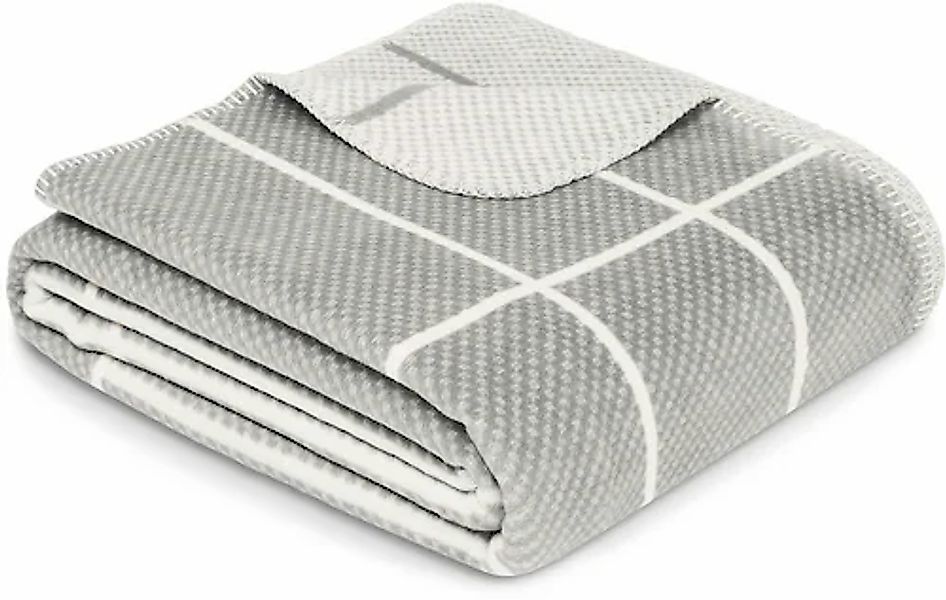 IBENA Wohndecke »Wohndecke Sanremo«, im modernen Gitterdesign günstig online kaufen