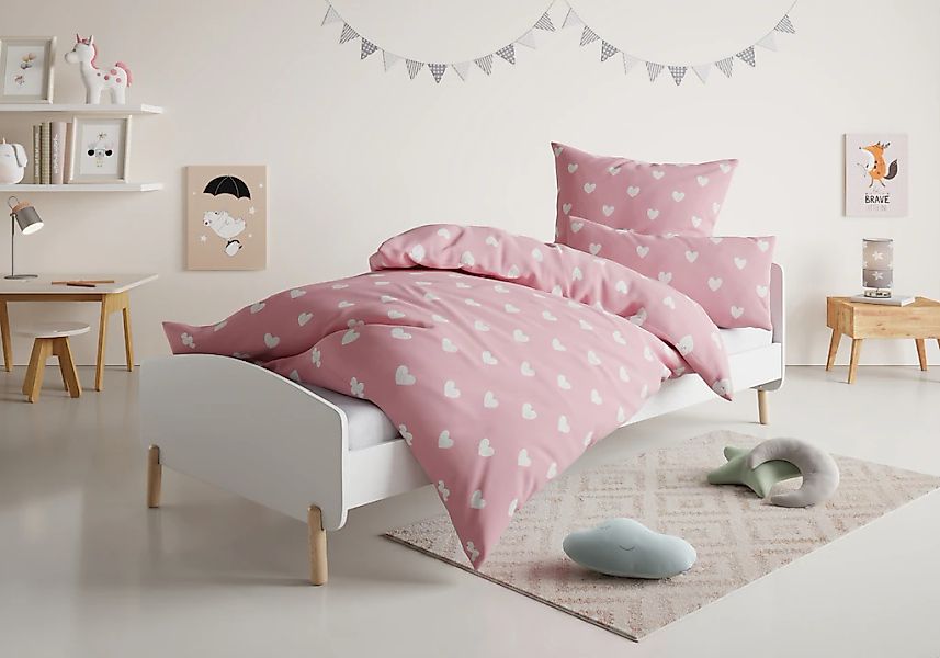 Lüttenhütt Kinderbettwäsche "CUDDLEE" 2 Stk. tlg. in vielen Designs: Dino,E günstig online kaufen