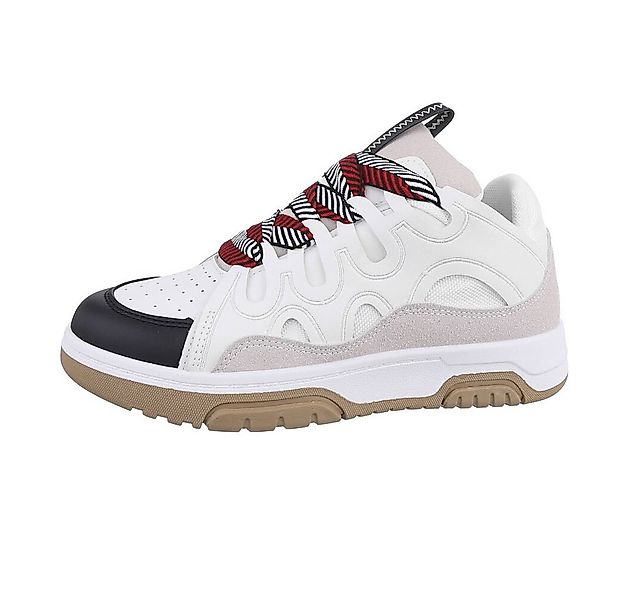 Ital-Design Damen Low-Top Freizeit Sneaker Flach Sneakers Low in Schwarz günstig online kaufen