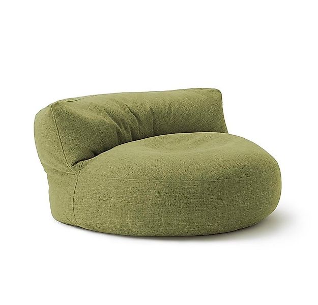 Lumaland Sitzsack Round Sofa Sitzkissen Bean Bag Couch Lounge, inkl. Rücken günstig online kaufen