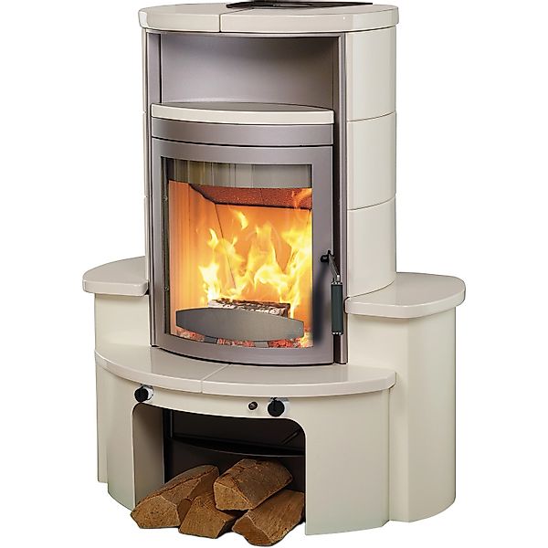 Hark Avenso GT ECOplus Kaminofen Ofenkacheln Cremeweiß 8 kW mit Automatik günstig online kaufen