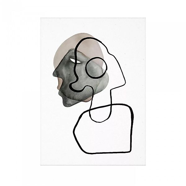 Paper Collective - Comedia Kunstdruck 30x40cm - weiß, schwarz, grau, braun/ günstig online kaufen