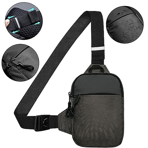 OKWISH Schultertasche Umhängetasche Brusttasche Rucksack Streetwear günstig online kaufen