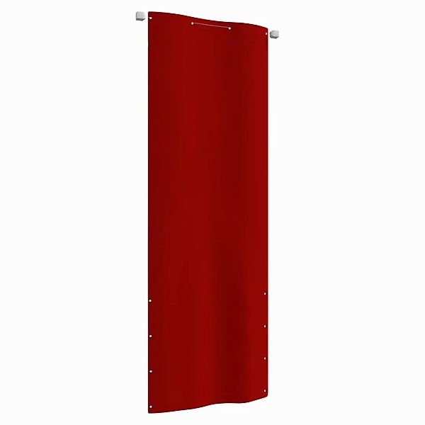 Vidaxl Balkon-sichtschutz Rot 80x240 Cm Oxford-gewebe günstig online kaufen