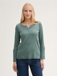 TOM TAILOR Henleyshirt mit Turn-Up-Arm günstig online kaufen