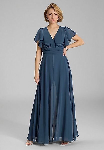 SWING Jumpsuit - Chiffon Jumpsuit mit Überrock und Volantärmeln Oberteil in günstig online kaufen