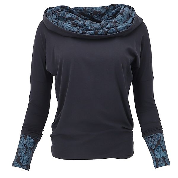 Guru-Shop Longsleeve Lockeres Longshirt aus Bio-Baumwolle, günstig online kaufen