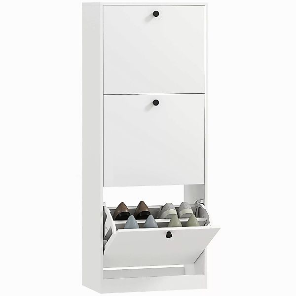 HOMCOM Schuhschrank Schuhregal mit Verstellbar Trennwand, günstig online kaufen