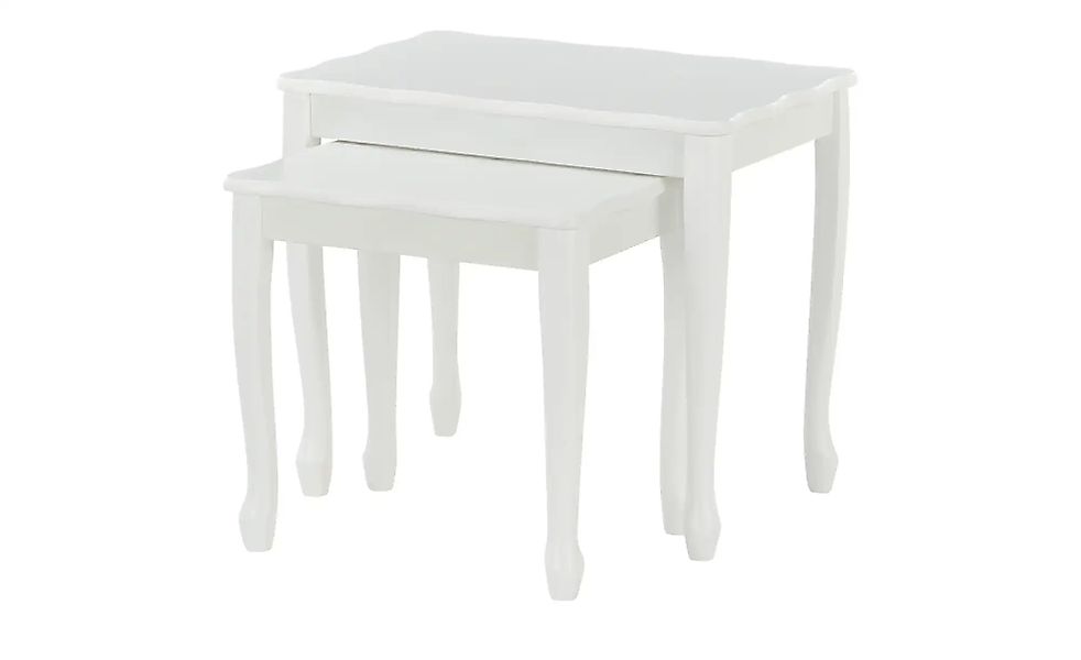 Beistelltisch 2er Set  Ina ¦ weiß ¦ Maße (cm): B: 56 H: 48 T: 36.0 Tische > günstig online kaufen