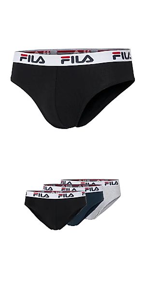 Fila Slip "MAN BRIEF", (3er Pack), mit elastischem Logobund günstig online kaufen
