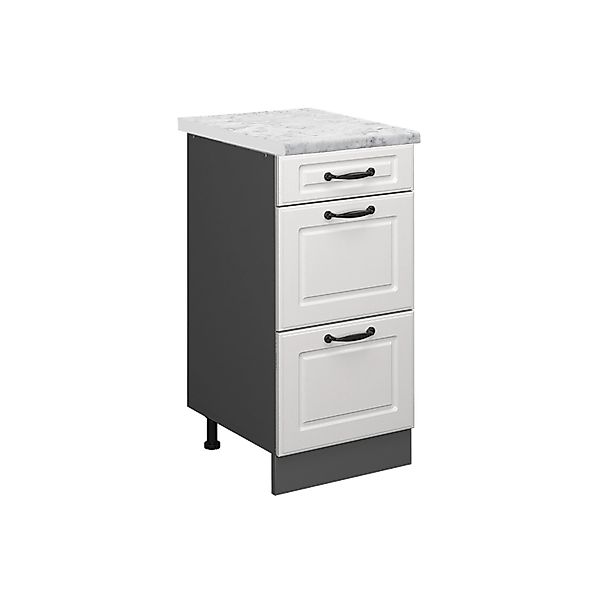 Vicco Unterschrank R-Line, Weiß Landhaus/Anthrazit, 40 günstig online kaufen