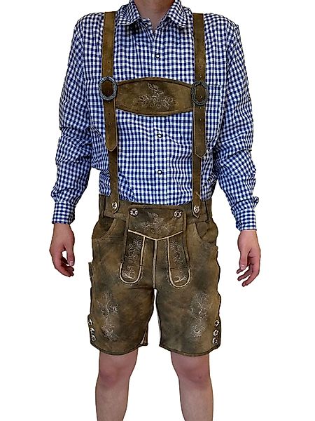 Dretaild Trachtenhose Premium Herren Lederhose kurz günstig online kaufen
