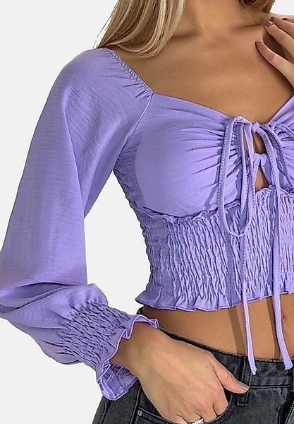 Elara Klassische Bluse Elara Damen Elegante Mesh-Bluse (1-tlg) günstig online kaufen