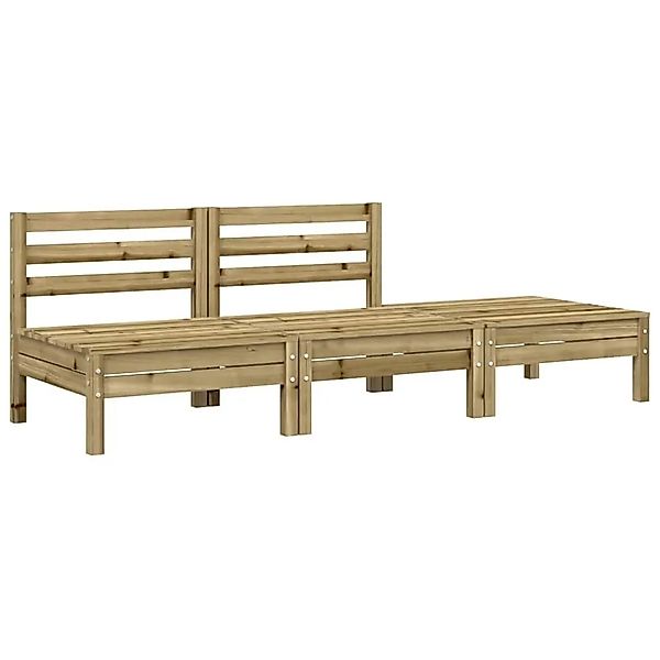 vidaXL Gartensofa 3-Sitzer Kiefernholz Imprägniert 838039 günstig online kaufen