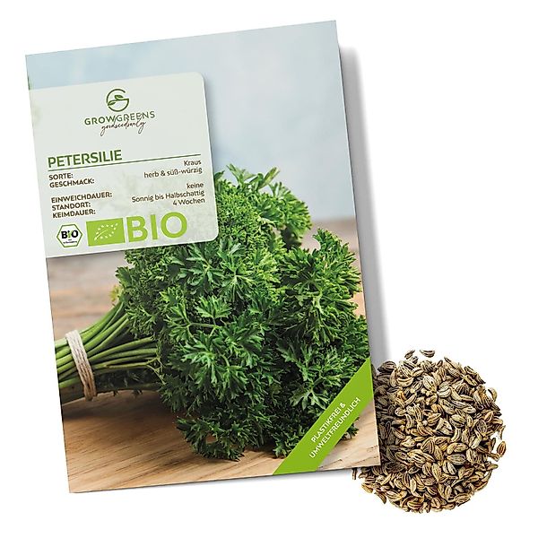 Growgreens Kräutersamen BIO Petersilie Samen kraus günstig online kaufen