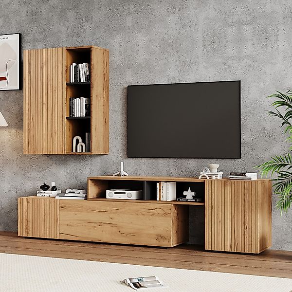 Merax Wohnwand, (2-St), Wohnwand-Set mit TV-Board günstig online kaufen