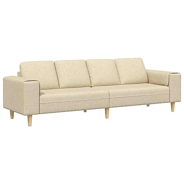 vidaXL Sofa Sofa Set Creme Stoff, günstig online kaufen