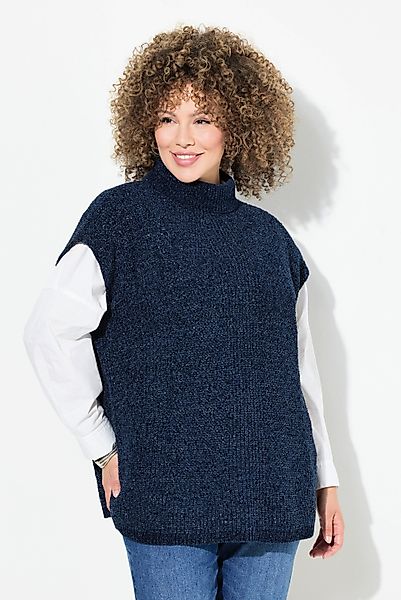 Ulla Popken Pullunder Pullover Rollkragen Glitter günstig online kaufen