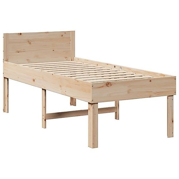 vidaXL Bett Massivholzbett ohne Matratze 90x200 Kiefernholz günstig online kaufen