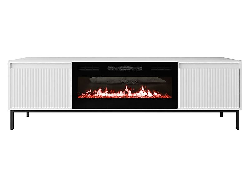 MIRJAN24 TV-Schrank Ozmi 2K EF mit Kamin (mit zwei Kleppen) Realistische LE günstig online kaufen