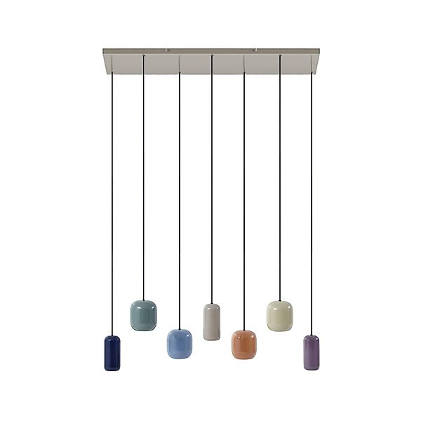 Lucande Pendelleuchte Narion 10019952 Design Modern aus Metall 7-flammig GU günstig online kaufen