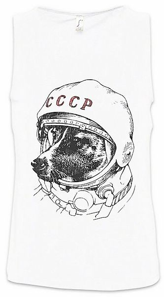 Urban Backwoods Tanktop Space Dog Laika Ärmelloses T-Shirt Rakete Raumschif günstig online kaufen
