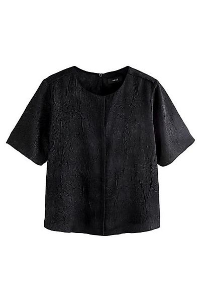 Next T-Shirt Strukturiertes Satin-T-Shirt in Knitteroptik günstig online kaufen