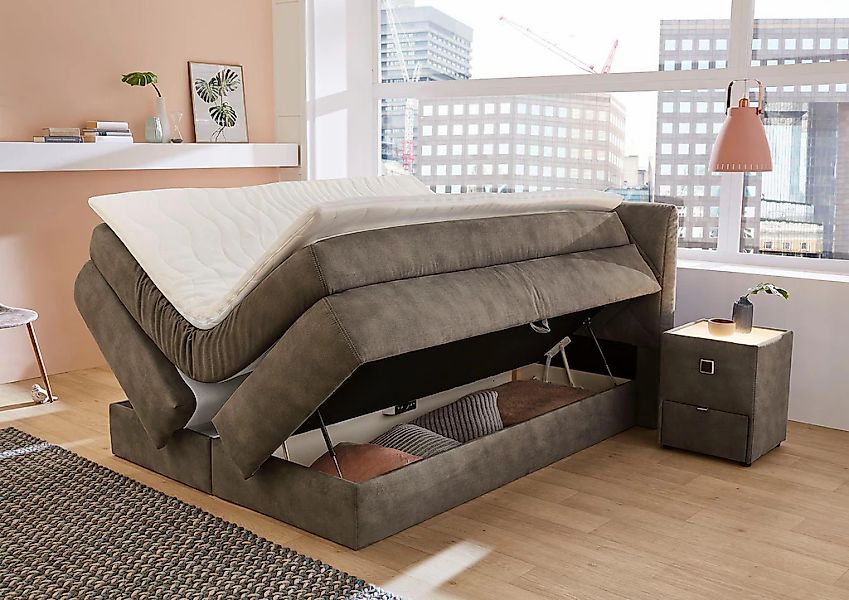 Jockenhöfer Gruppe Boxspringbett »Annika« mit Bettkasten und Kaltschaum-Top günstig online kaufen