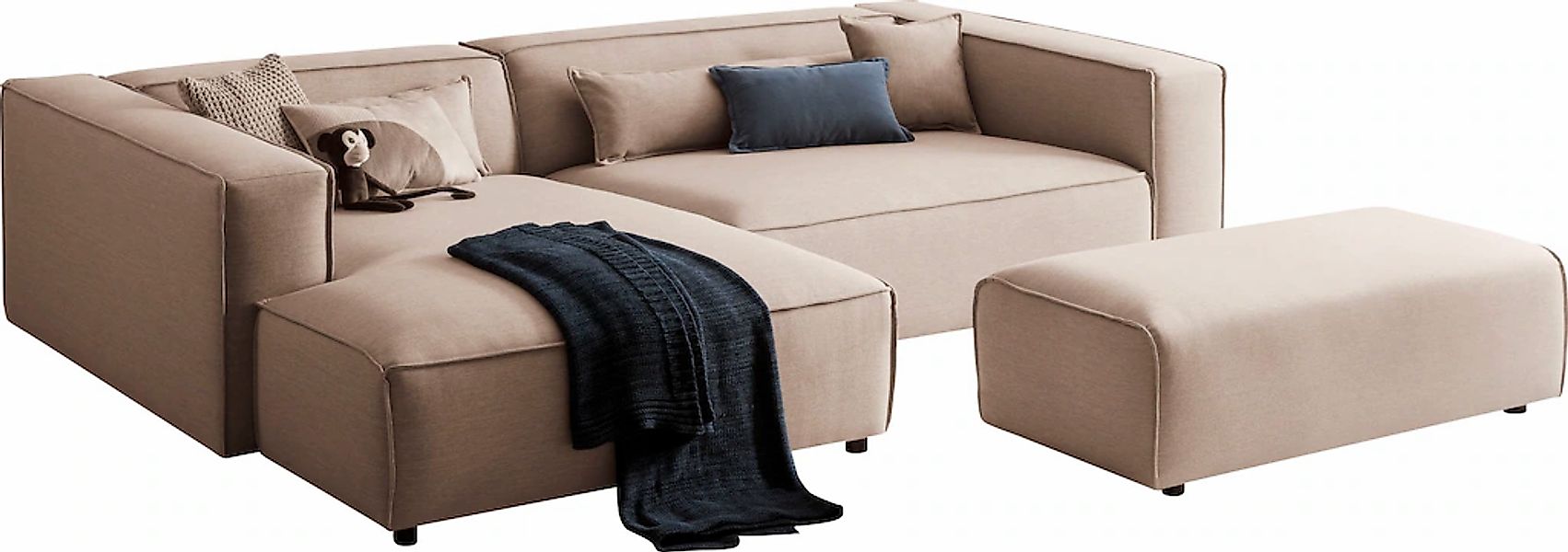 LeGer Home by Lena Gercke Polsterecke "PIARA XXL, L-Form, Schlaffunktion, C günstig online kaufen