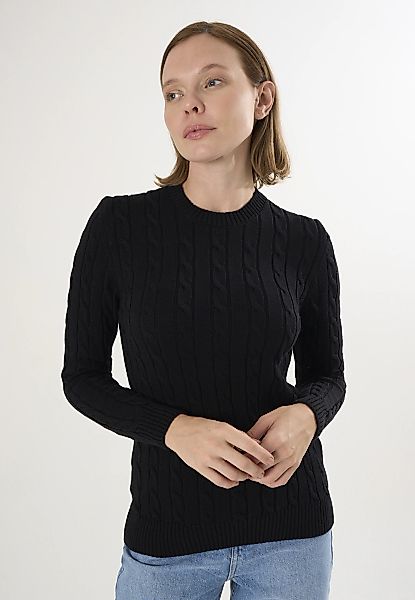 Felix Hardy V-Ausschnitt-Pullover "Kabelstrick-Pullover mit V-Ausschnitt" günstig online kaufen