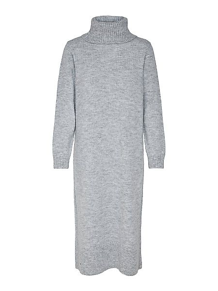 ONLY Rollkragen Strickkleid Damen Grau günstig online kaufen