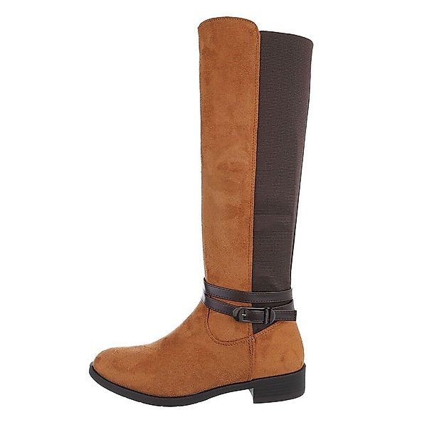 Ital-Design Damen Freizeit Stiefel Blockabsatz Flache günstig online kaufen