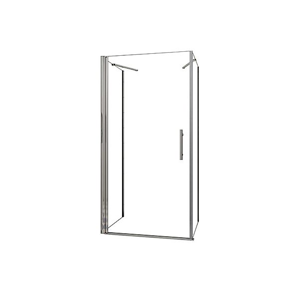 Duschparadies U-Duschkabine 90 x 80 x 90 cm Höhe 195cm Pendeltür Schwingtür günstig online kaufen