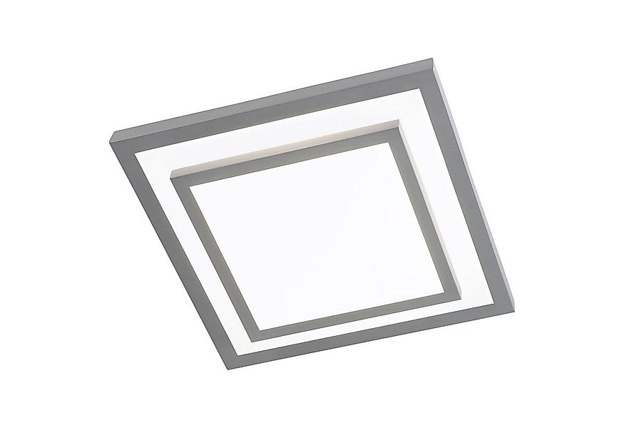 casa NOVA LED Deckenleuchte CLIPPER, 1-flammig, 41 x 41 cm, Grau, Weiß, Anp günstig online kaufen