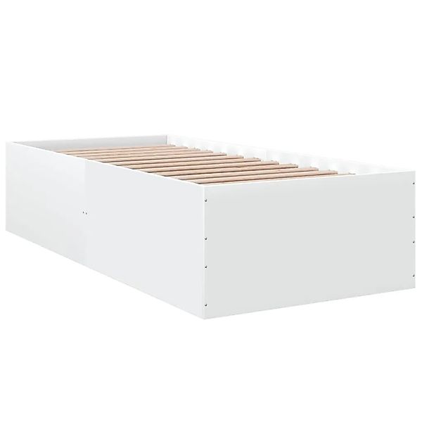 vidaXL Bettgestell Weiß 100x200 cm Holzwerkstoff 3280958 günstig online kaufen