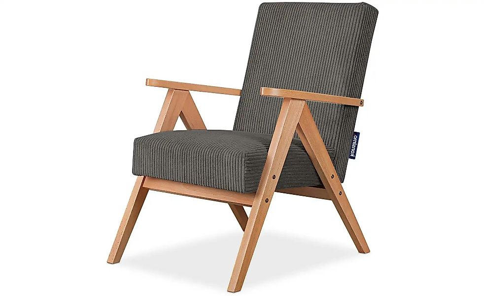 KONSIMO Sessel  Naset ¦ grau ¦ Maße (cm): B: 60 H: 90 Polstermöbel > Sessel günstig online kaufen