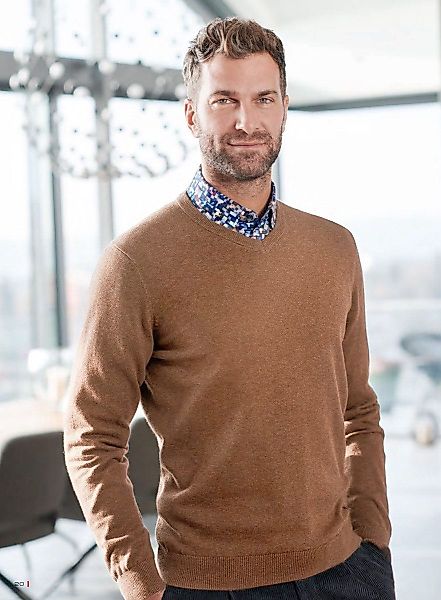 MARVELIS V-Ausschnitt-Pullover Pullover - Merino - günstig online kaufen