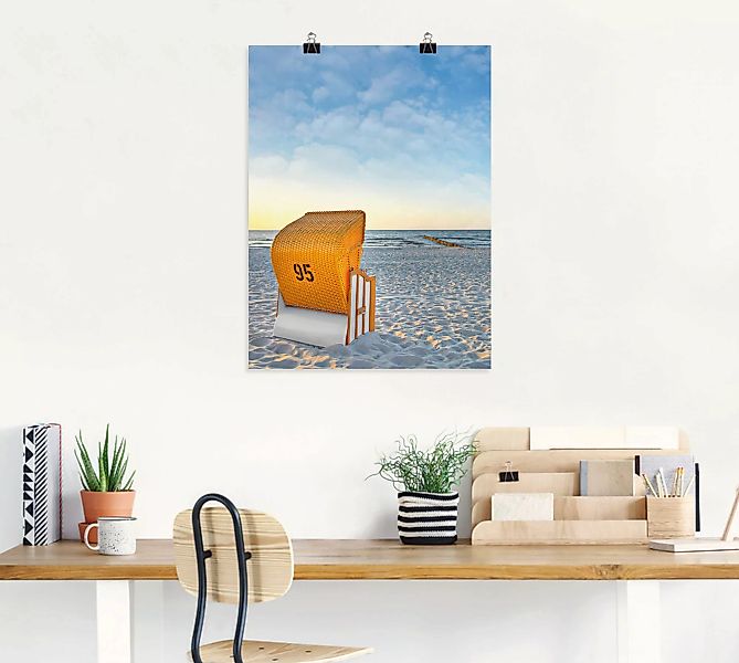 Artland Wandbild "Ostsee7 - Strandkorb", Strand, (1 St.) günstig online kaufen
