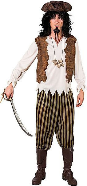 Fries Piraten-Kostüm Piraten Kostüm 3-tlg Set Hose Weste Hemd Karneval Gr. günstig online kaufen