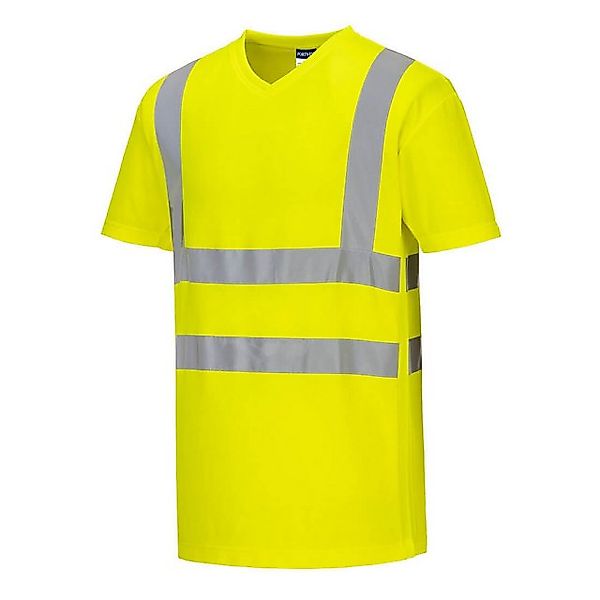 Portwest T-Shirt Warnschutz Cotton Comfort T-Shirt mit MeshAir Einsatz kurz günstig online kaufen