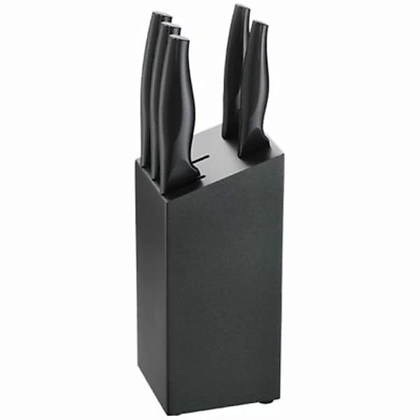 Messer-Set 6-teilig inkl. Holzblock schwarz günstig online kaufen