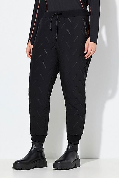 Ulla Popken Funktionshose Funktions-Jogginghose Zipptaschen Rippsaum Stretc günstig online kaufen