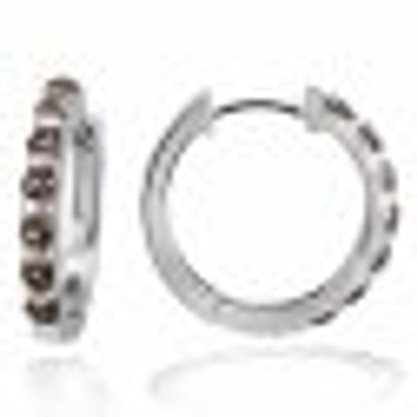 Creolen 585 Weißgold Glänzend Rauchquarz braun günstig online kaufen