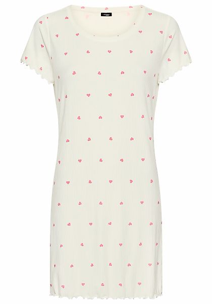Vivance Dreams Nachthemd 1-teilig, mit süßem Herzchendruck günstig online kaufen