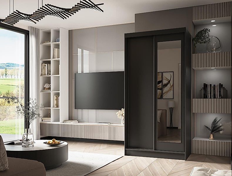 Beautysofa Spiegelschrank Ali (zweitürig Kleiderschrank, aus günstig online kaufen